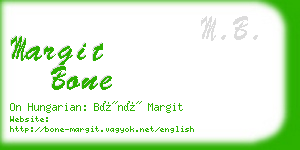 margit bone business card